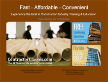 Tablet Screenshot of contractorsclasses.com